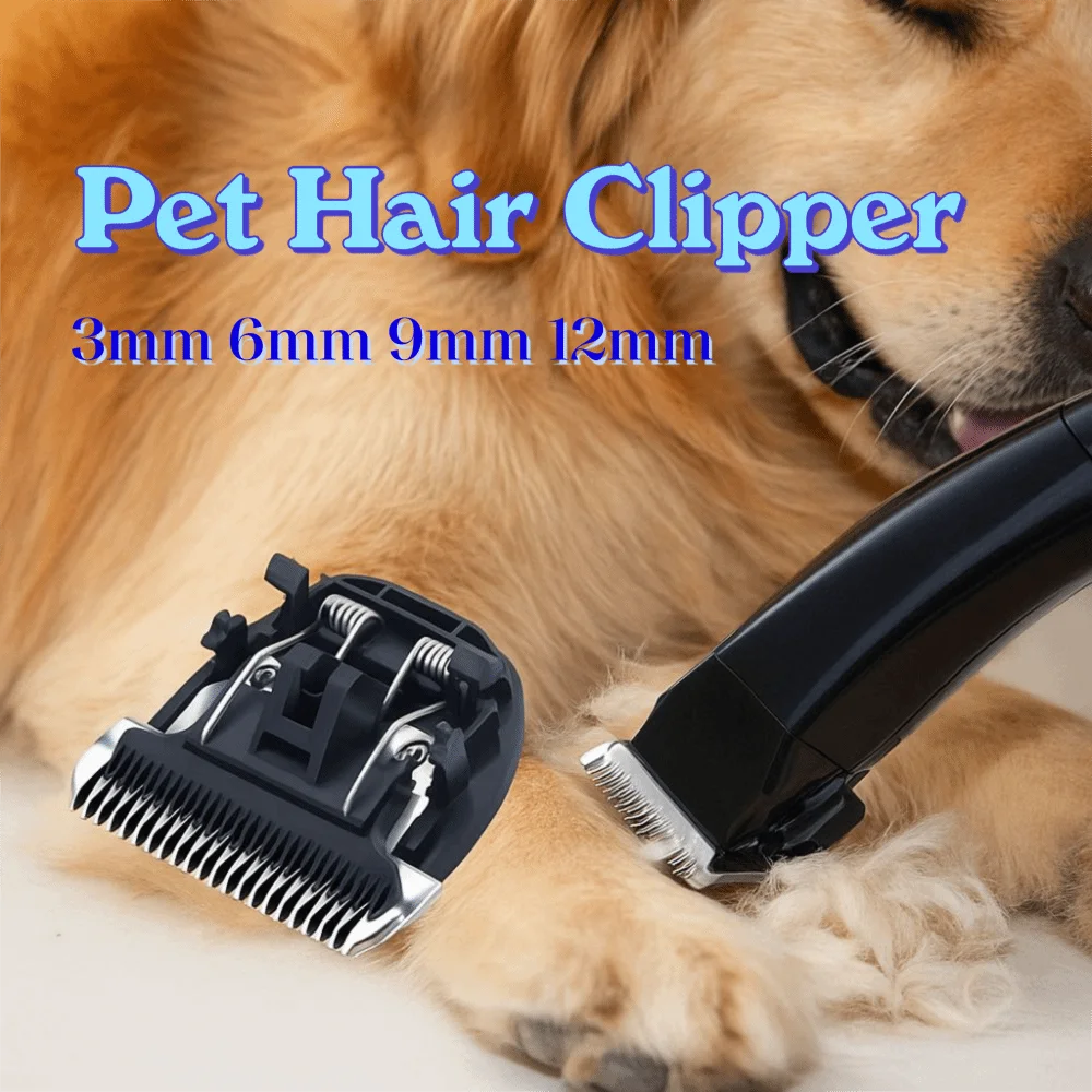 

Professional Pet Hair Clipper Head Detachable Ceramic Replacement Head Universal Hair Grooming Trimmer Head for Dogs Cats