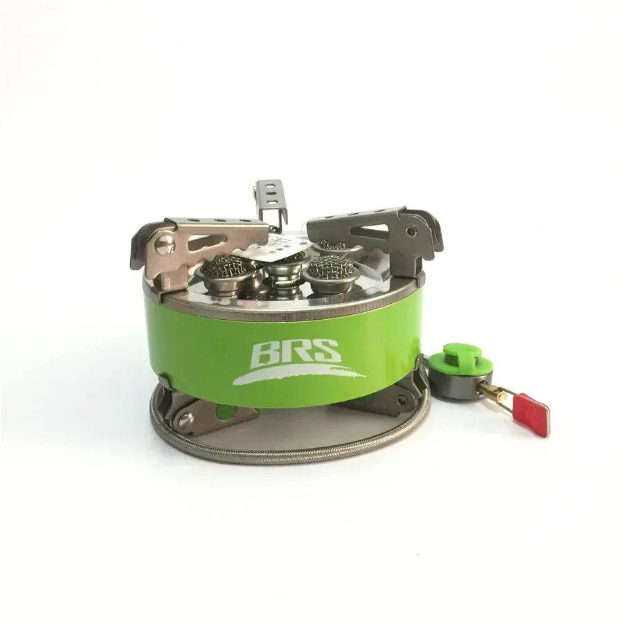 BRS-75 7000W Strong Power Gas Stove for Camping & Barbeque, with Five Burners and Portable Design for Easy Carrying