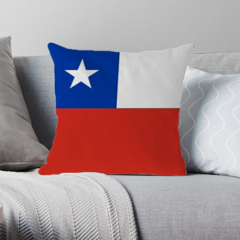 Cushion Cover Chile Flag Pillow Covers Decorative 45x45 Cushions Cover Home and Decoration Decorative Pillows for Sofa Throw