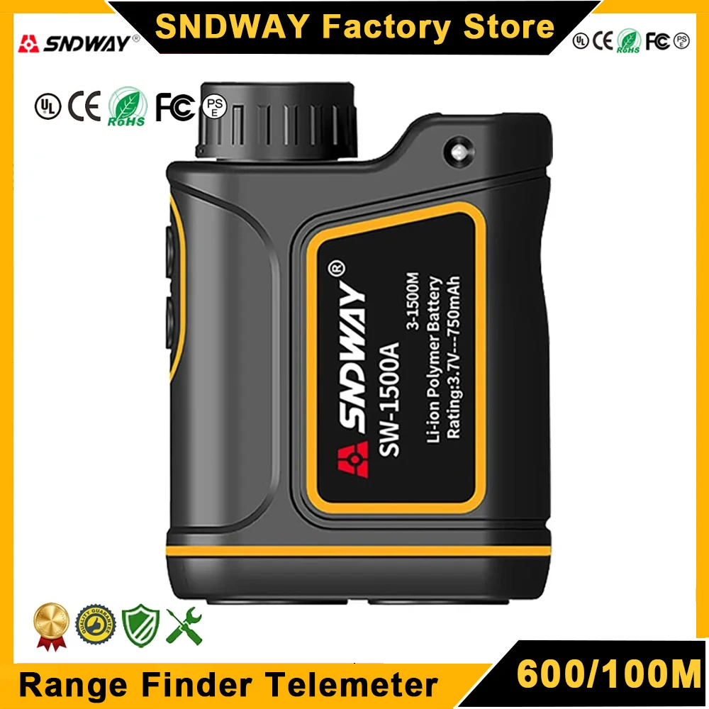 SNDWAY Golf Range Finder Telemeter Laser Distance Meter Rangefinder 1000M 1500M 2000M Laser Golf Accessories Telescope Camera