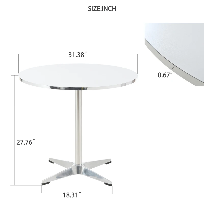 Modern Circular Table Small Tea Table  With A Minimalist Style Suitable For Use In Family Dining Rooms Kitchens  And Living Ro