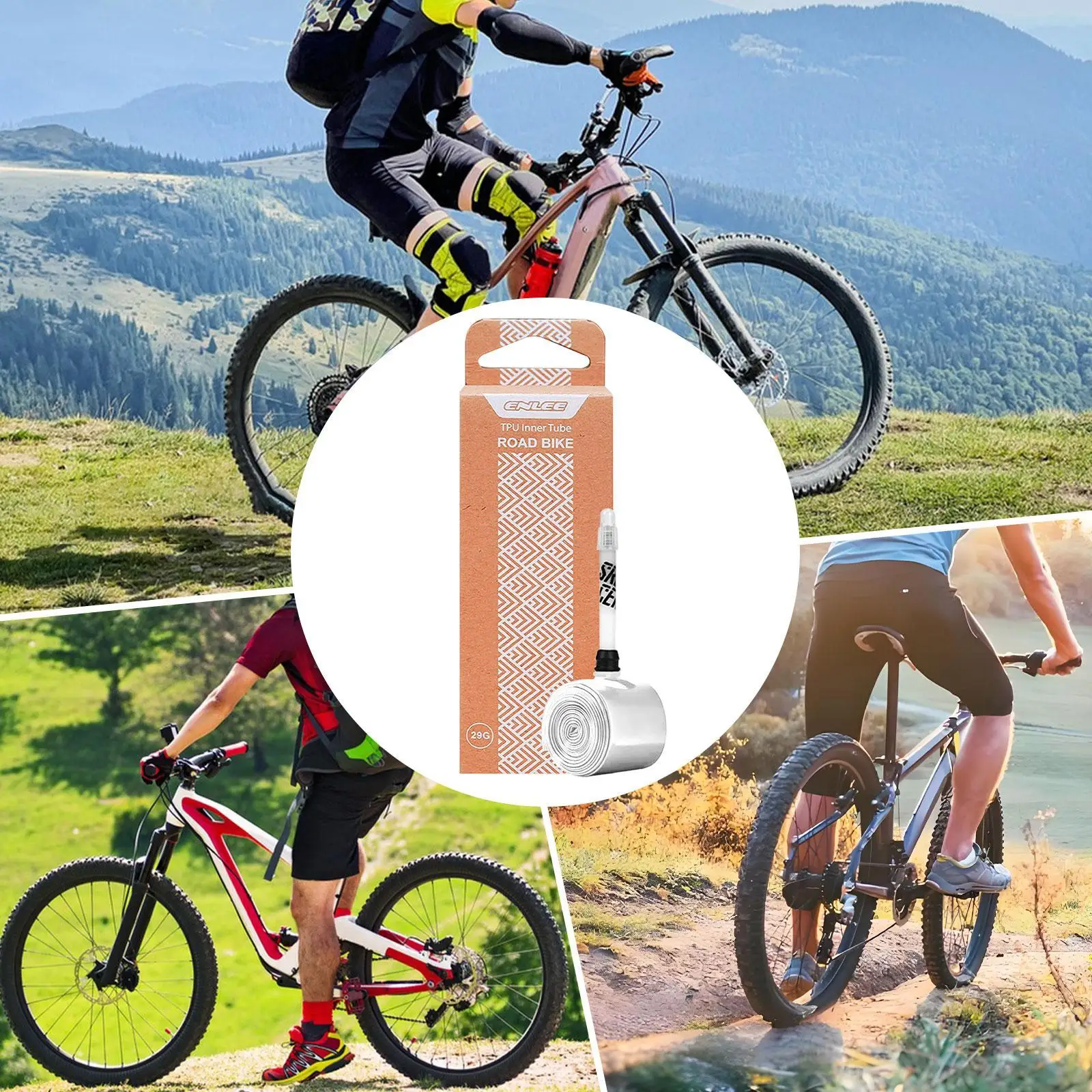 Anti Puncture TPU Inner Tube Lightweight 700c Road Bike Tube Easy Install Bicycle Accessory for Commuting
