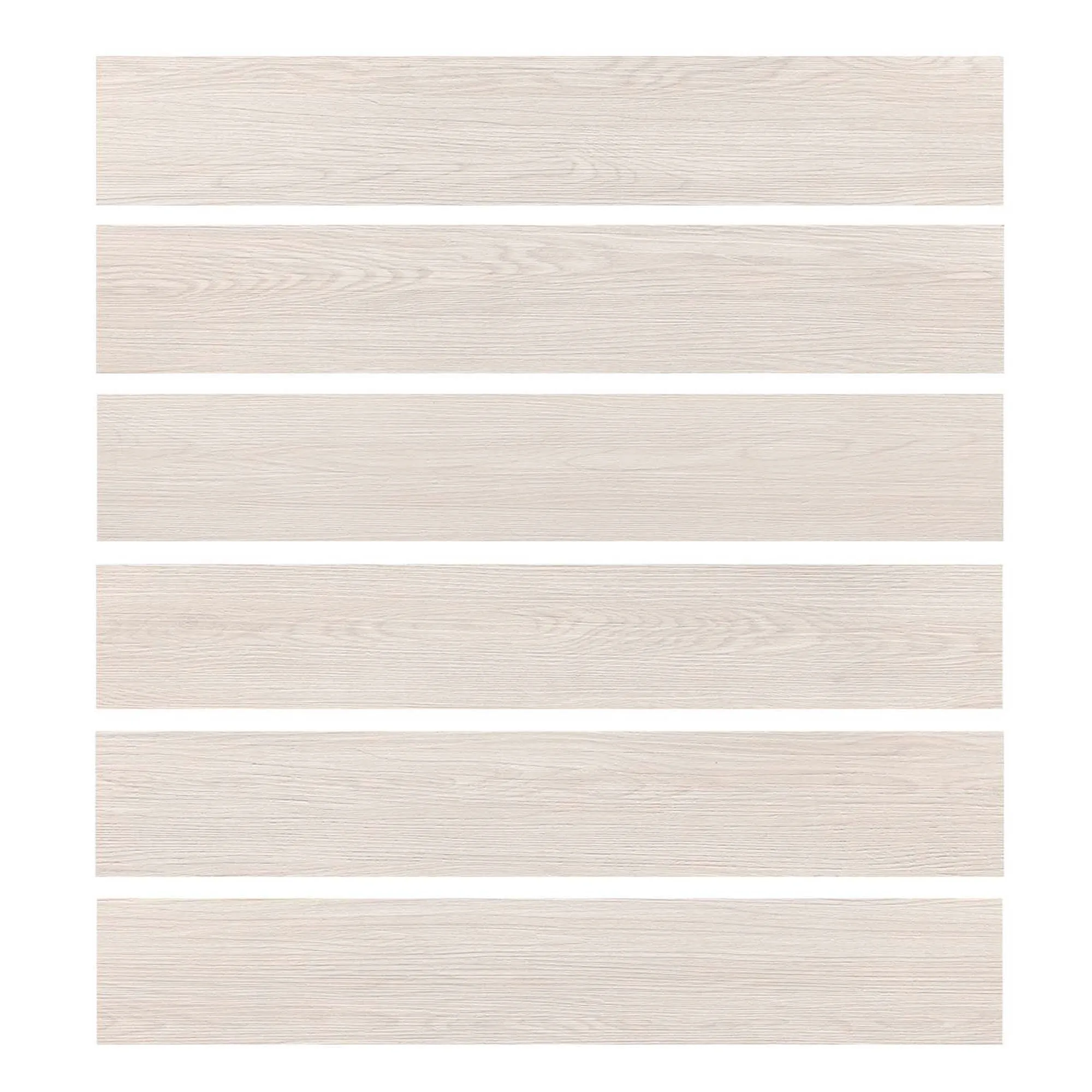

36 Pieces 12MIL x 6 in. x 36 in. Cotton White Water Resistant Peel and Stick Vinyl Plank Flooring (54 sq. ft./box) for US