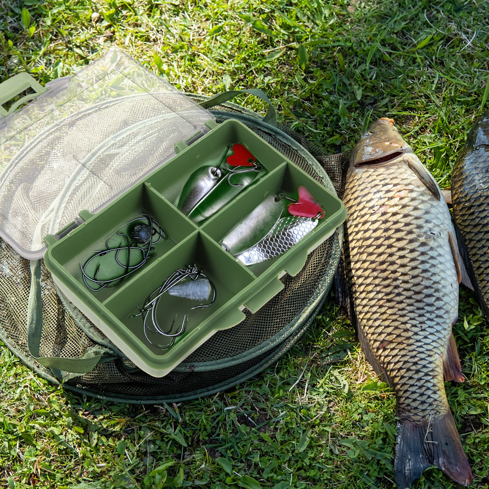 

s Bait Tray Storage Accessories Fishing Boxes ganizer Holder Portable Fishing ganizer Gear Supplies Container