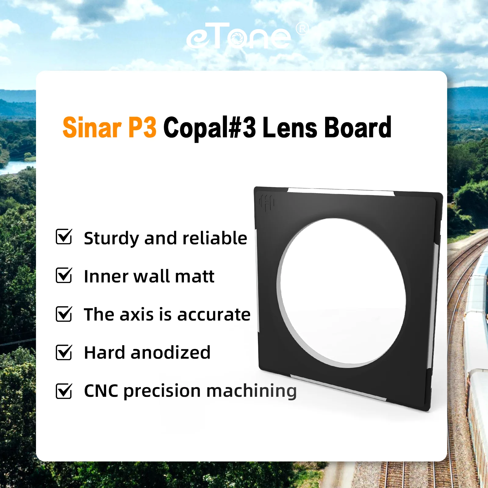 

Copal #00 #0 #1 #3 Cameras Aluminum Alloy Lens Board 99.5X99.5mm for Sinar P3 4X5 Large Format Camera Photograph Accessories