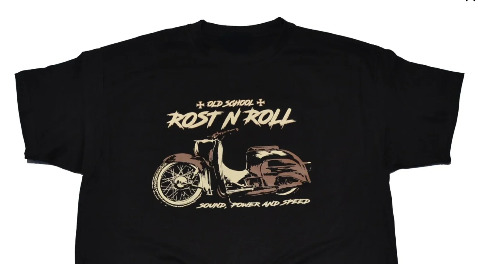 Sound, Power and Speed. Old School Rost n Roll Simson Schwalbe T-Shirt. Premium Cotton Short Sleeve O-Neck Mens T Shirt New