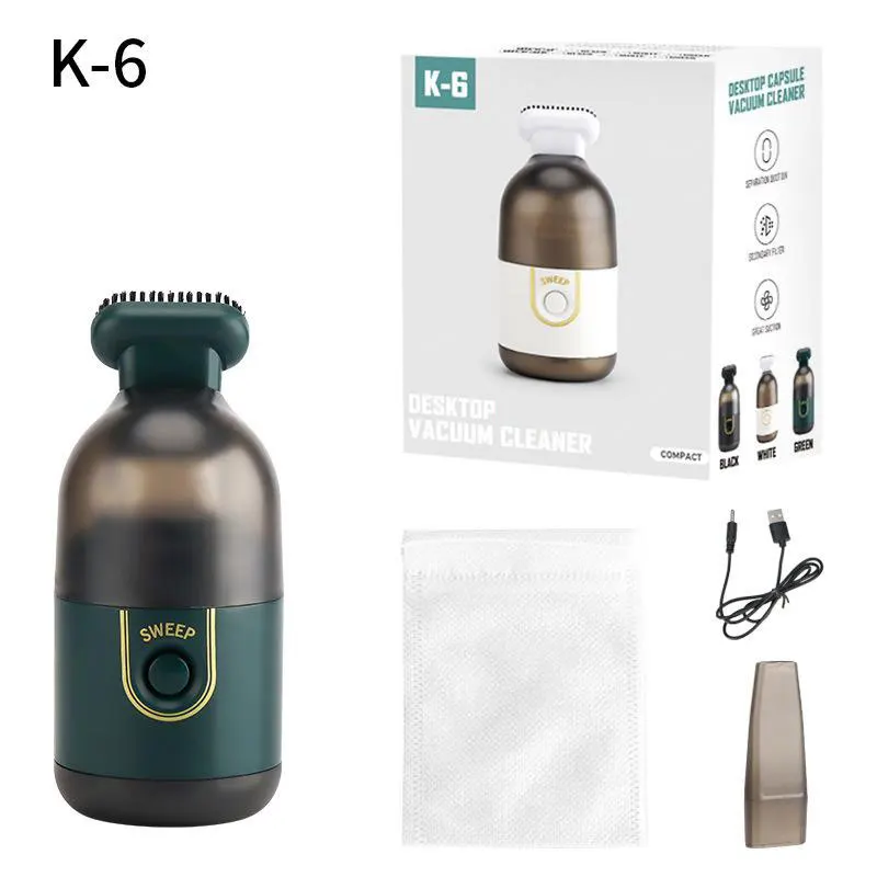 Portable Handheld Vacuum Cleaner USB Rechargeable Cordless Design with 2200Pa Suction for Home Office and Vehicle Cleaning