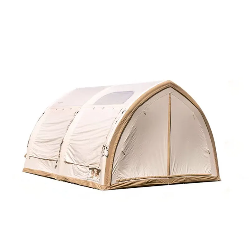 Outdoor thickened rainproof camp tent large space quick open sailing inflatable tent