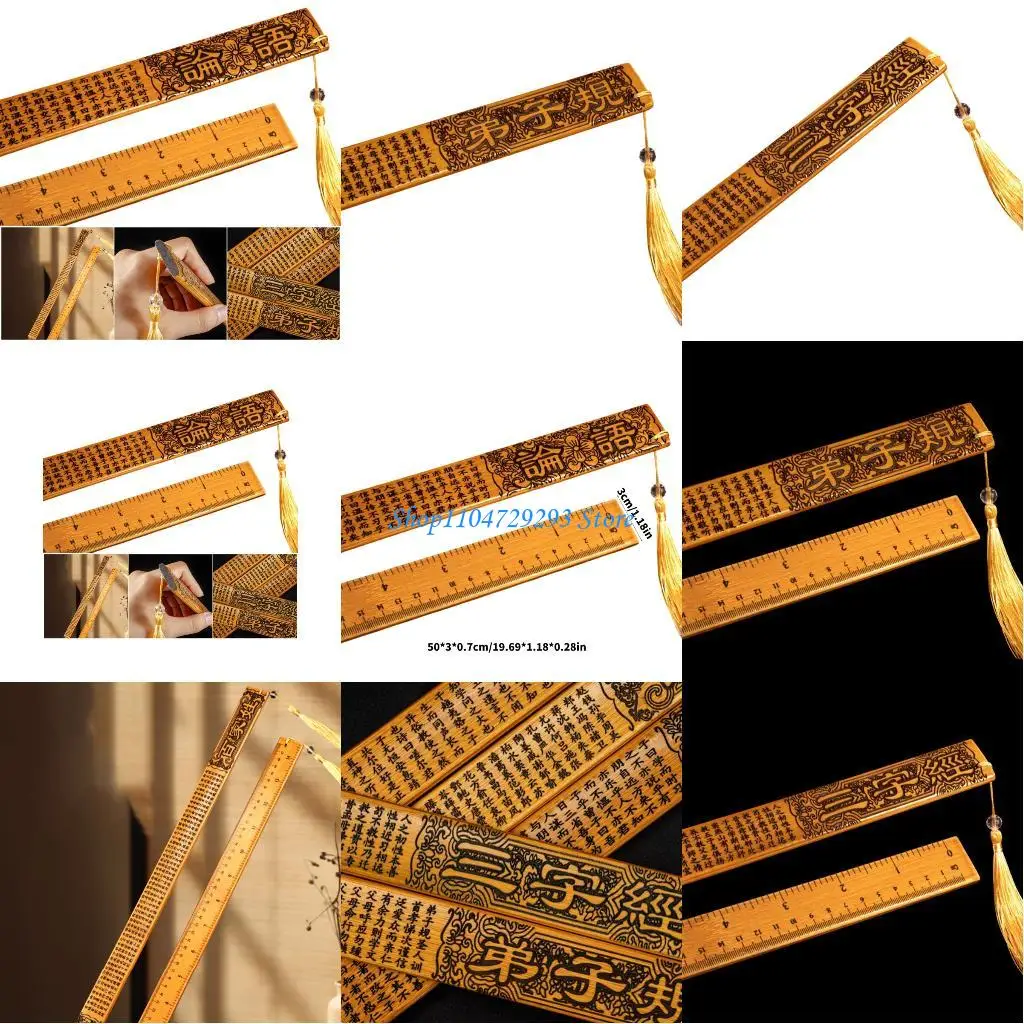 

Y2GD Academic Precisions Instrument For Educators Natural Bamboo Ruler With AntiFatigue Handle And Clear Numeric Marking