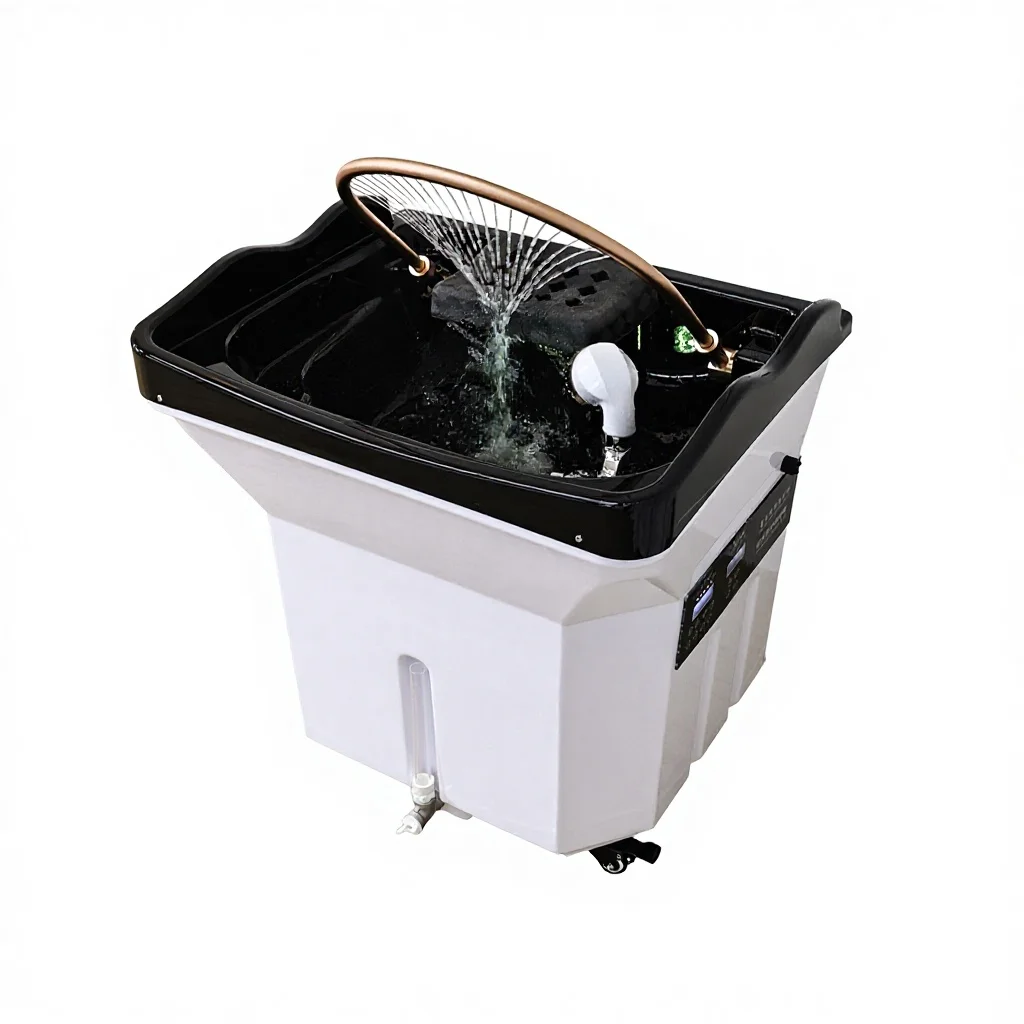 Head Spa Treatment Unit Shampoo Basin Portable Head Spa Equipment Mobile Shampoo Chair Basin Bowl Hair Washing Sink