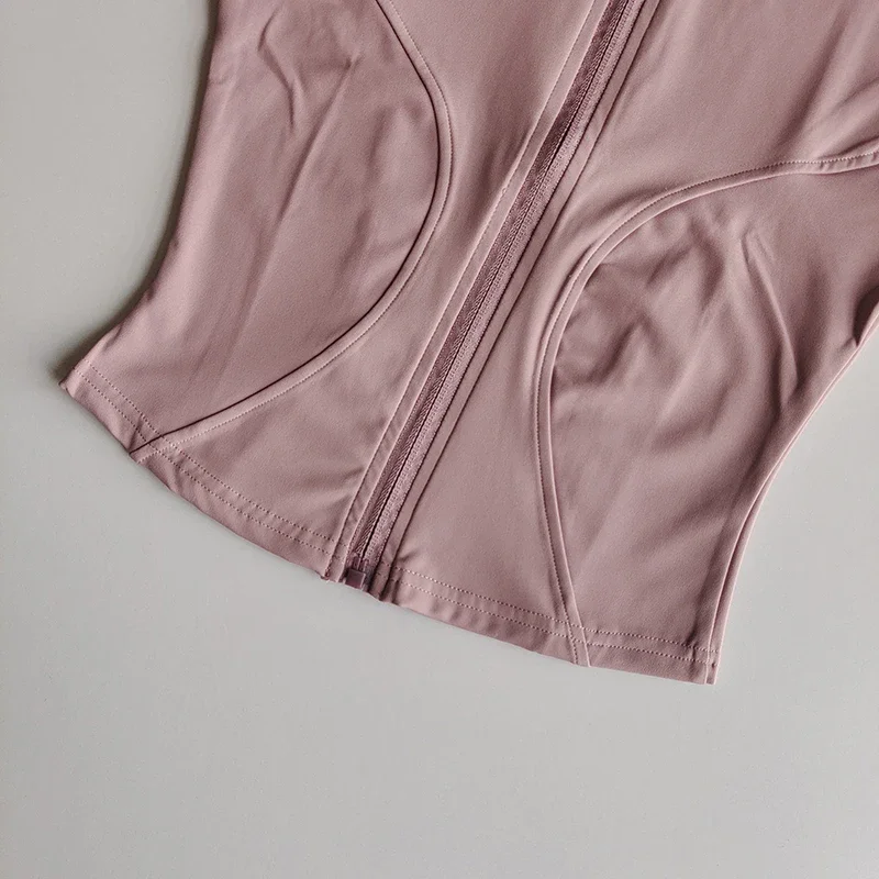 Sport-Langarmshirts, schmaler Yoga-Anzug, schnelltrocknende Jacke mit Reißverschluss, Cardigan mit Stehkragen, enganliegende Jacke, Lauf- und Fitnessjacke, Oberteil – Detail 6