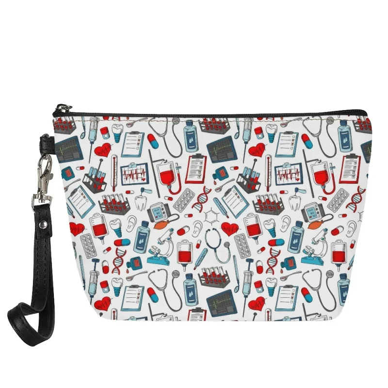 

HYCOOL Hot Sales Makeup Bag Coin Bag Nurse Bag Leather Cosmetic Bag for Women Zipper Gift Organizer Bag