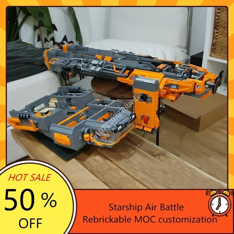 Argo Raft from Star Citizen Space MOC SpaceShip Battle Model Building Blocks Architecture DIY Education Assembly Model Toys Gift