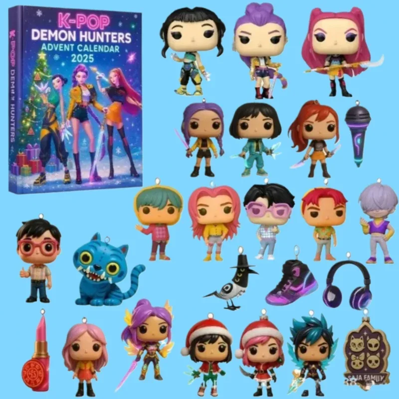 2026_الاكريليك شيطان هنتر شجرة عيد الميلاد زخرفة Kpop نمط مجيء صندوق أعمى لطيف القوطية عطلة ديكور للمراهقين والنساء هدية