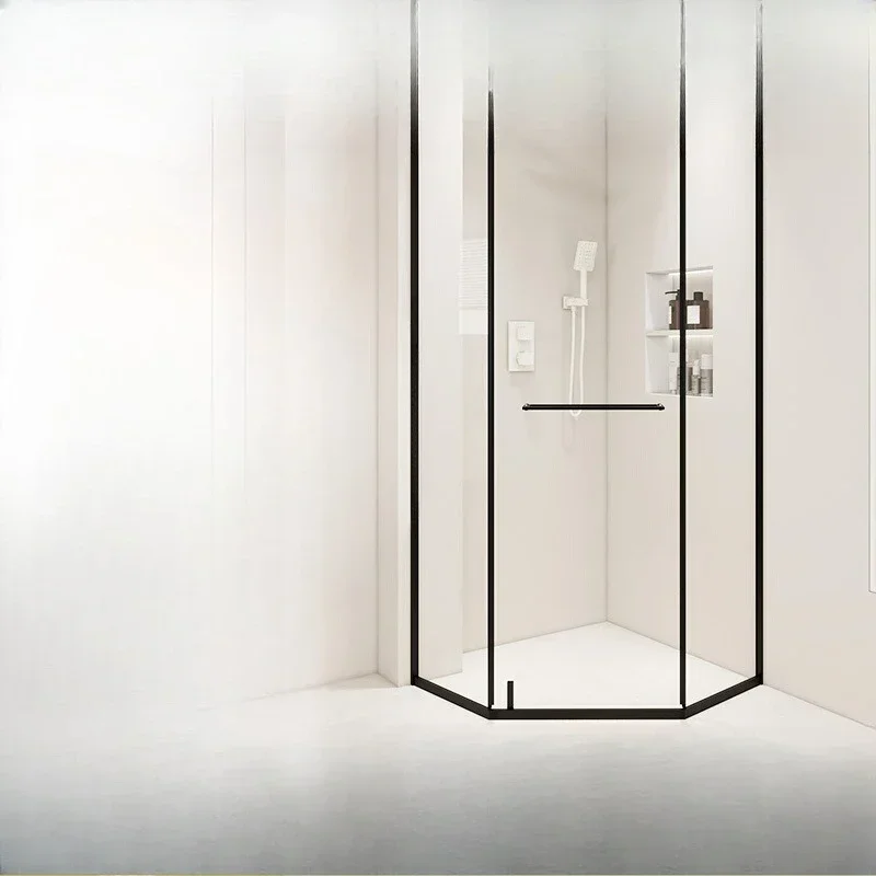 Glass Extremely Integrated Narrow Bathroom Diamond Type Inner Outer Door Shower Room Partition