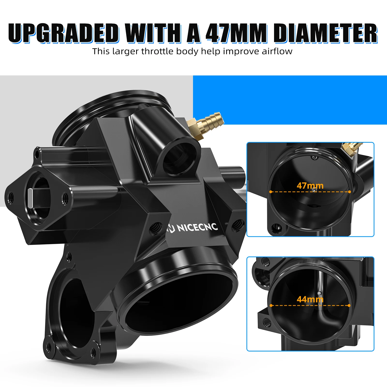 สําหรับ Yamaha YFZ450R 2009-2025 คันเร่งชุด ATV YFZ 450R 6061-T6 อลูมิเนียม 18P-13750-01-00 1TD-13750-02-00