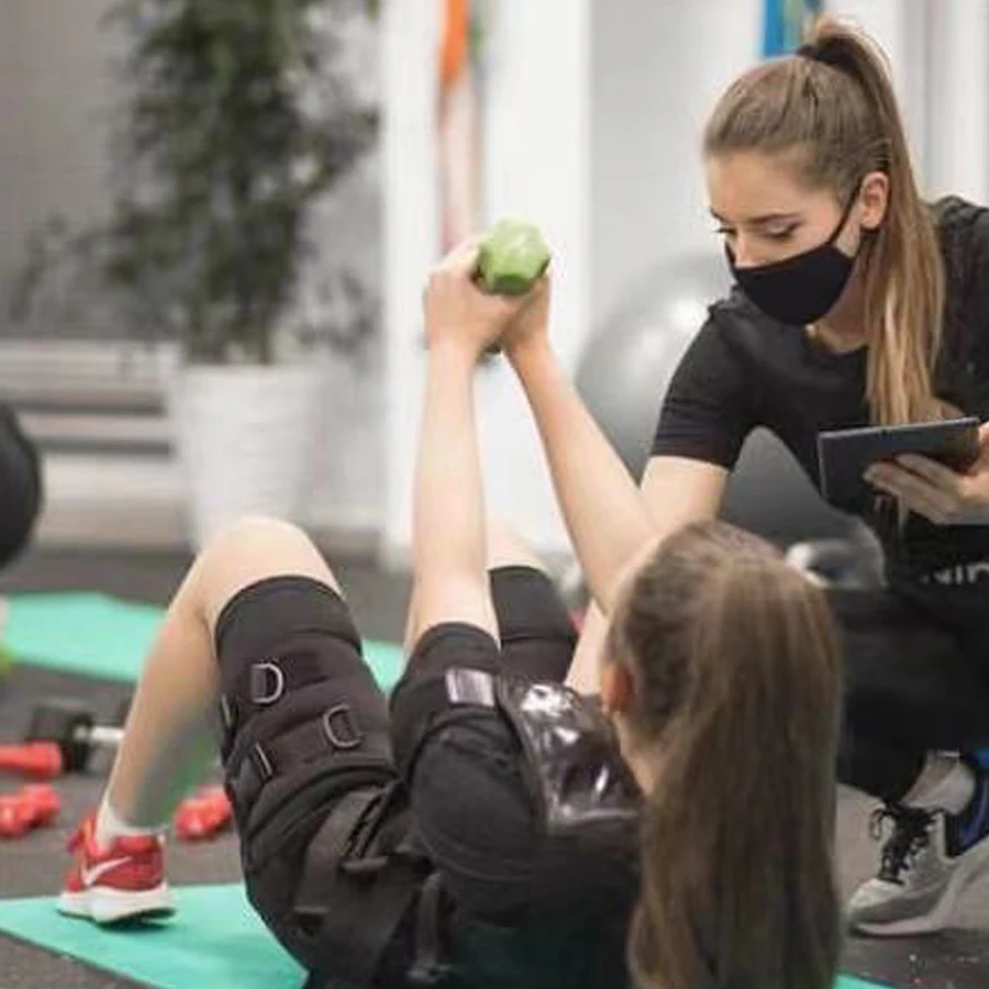 20분 풀바디 EMS 트레이닝 슈트 무선 EMS 피트니스 슈트 (EMS 스튜디오용)