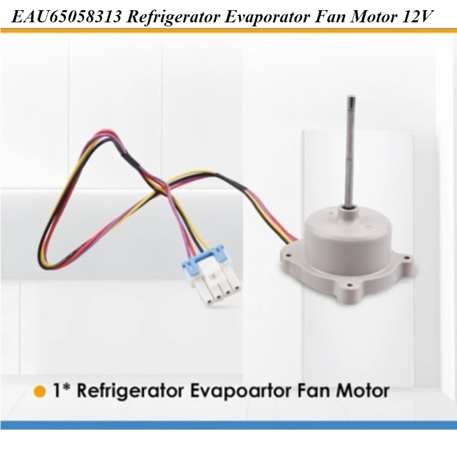 

EAU65058313 Refrigerator Evaporator Fan Motor 12V - Compatible with LG & Kenmore Fridge Replacement Blower Fan