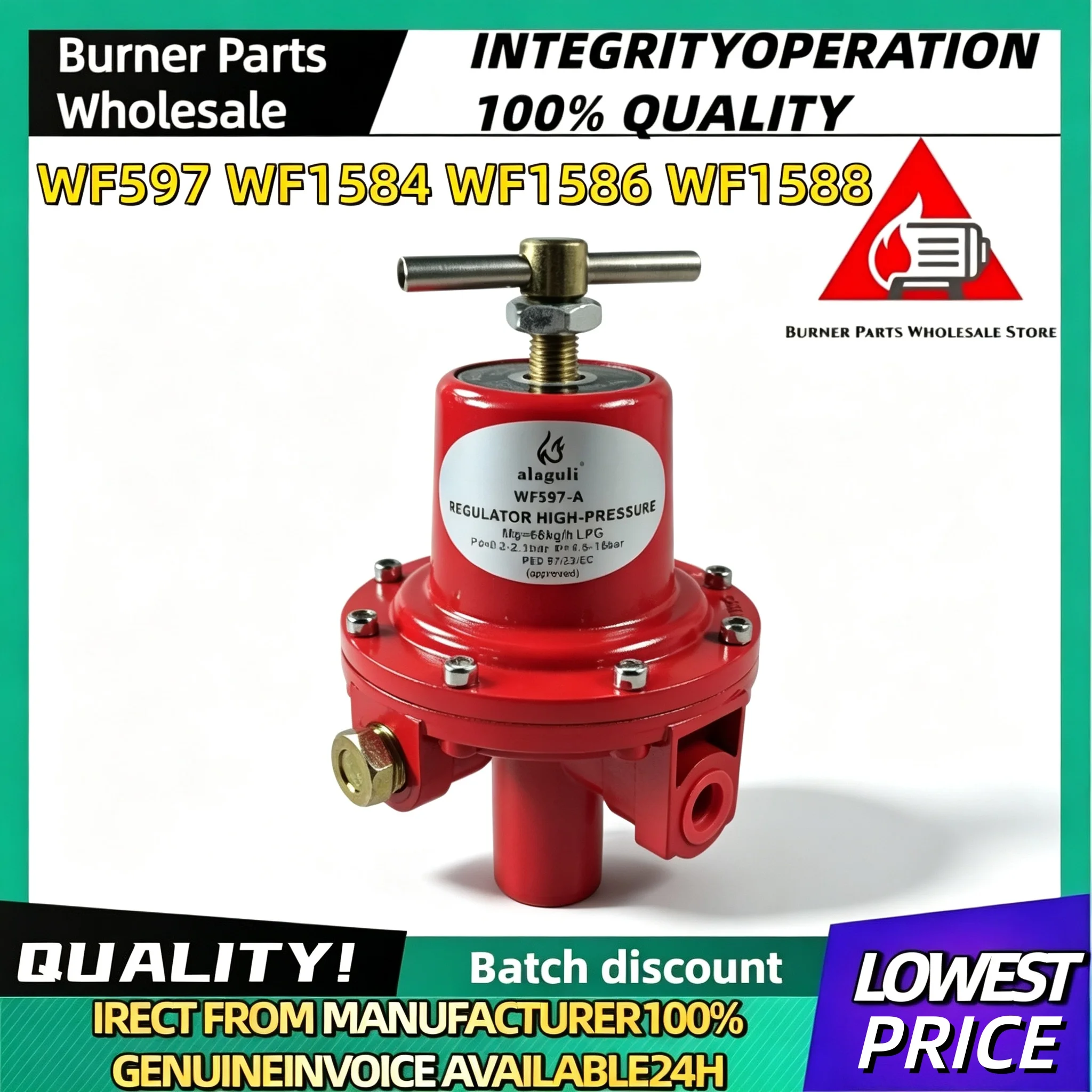 Brand New WF597 High Pressure Reducing Valve Built-in Filter Anti-blocking Industrial Gas Pipeline Original Stabilizer Component