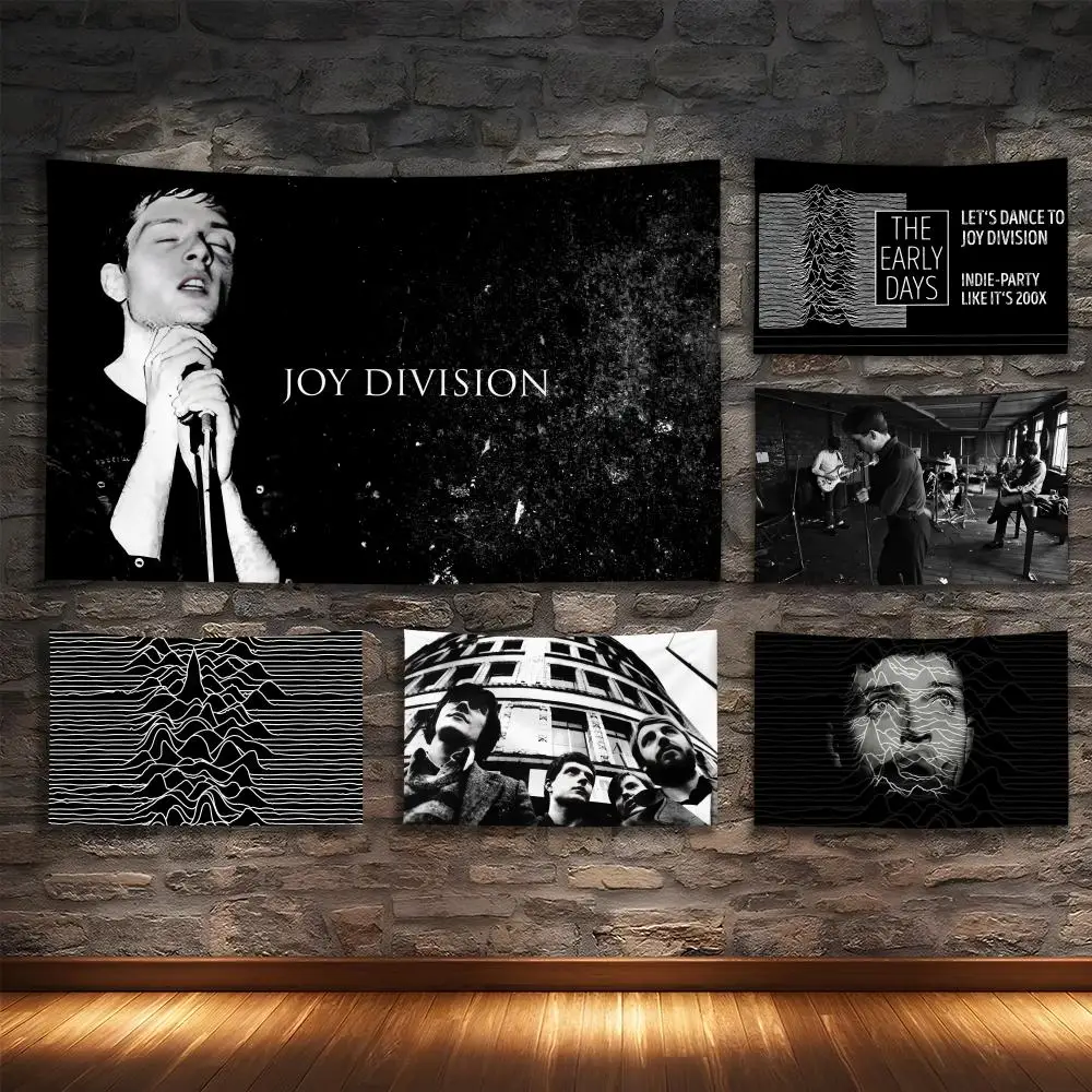 

JOY D-DIVISION Tapestry Custom Living Bedroom Party Dormitory interior Wall bohemian Decoration Attached clip