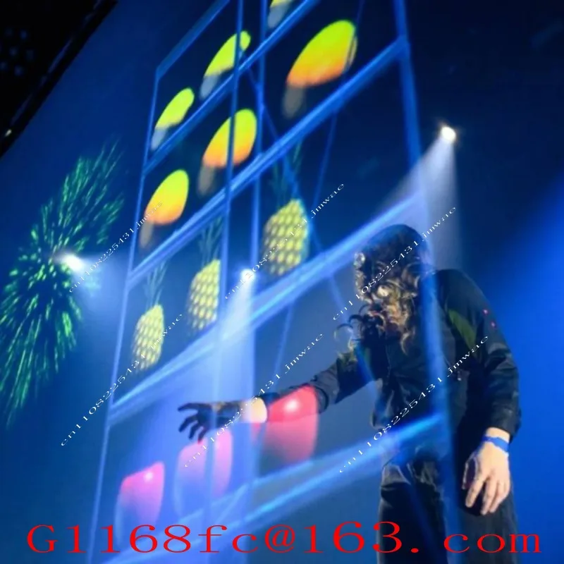 Holographic Projection Screen, Electric Lifting Wedding Banquet Hall, Large Stage, Naked Eye 3D Pole Hanging Screen