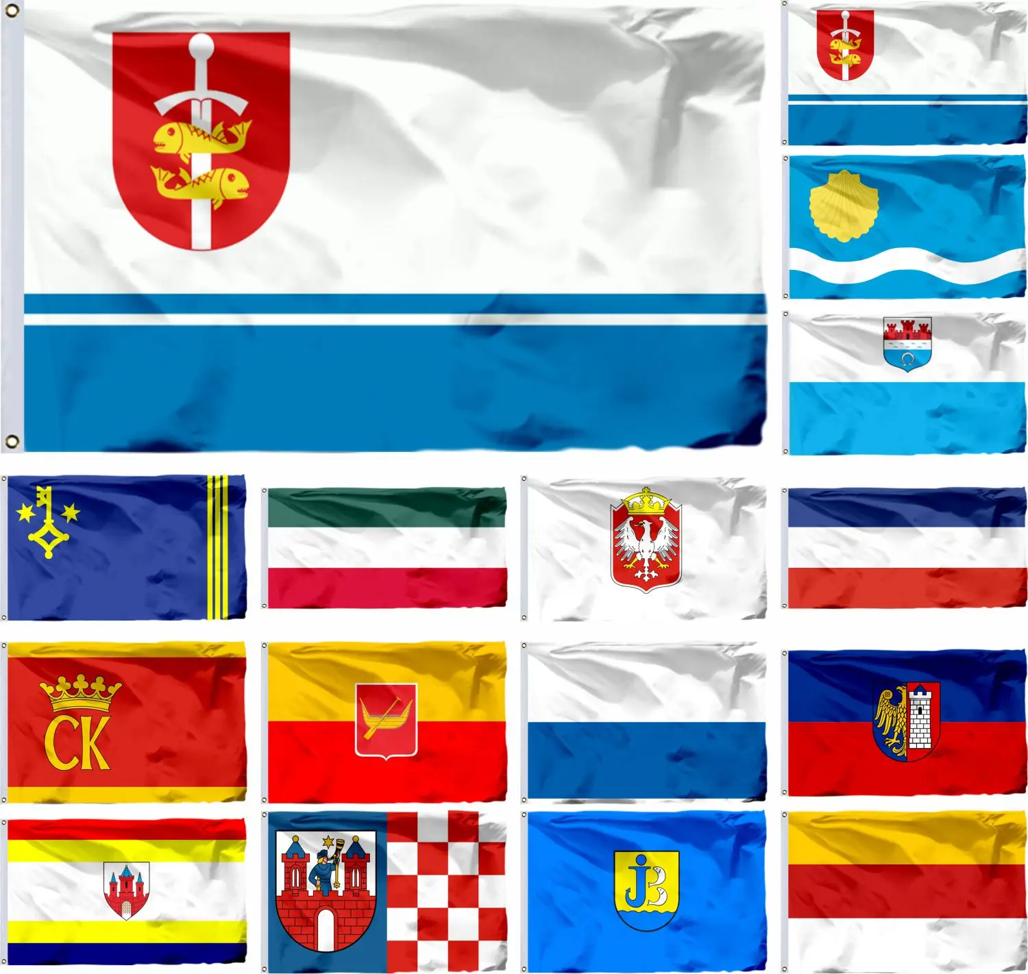 

Poland 47 City POL Gdynia Flag Gniezno and Gorzów Wielkopolski 3X5FT Olsztyn 90X150CM POL Kalisz Banner