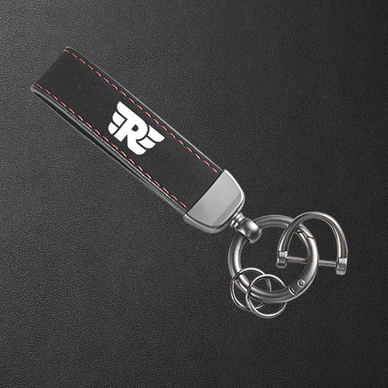 For Royal Enfield Bullet/Meteor/Classic 350 500 Interceptor 650 Motorcycle Keyring High-Grade Leather Suede Keychain Accessories