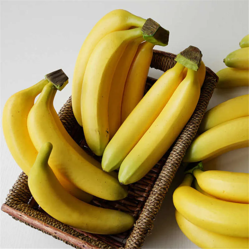 

Artificial Simulation fruit props home Kitchen hotel bar cafe restaurant office showroom table decor fake Banana fruit model