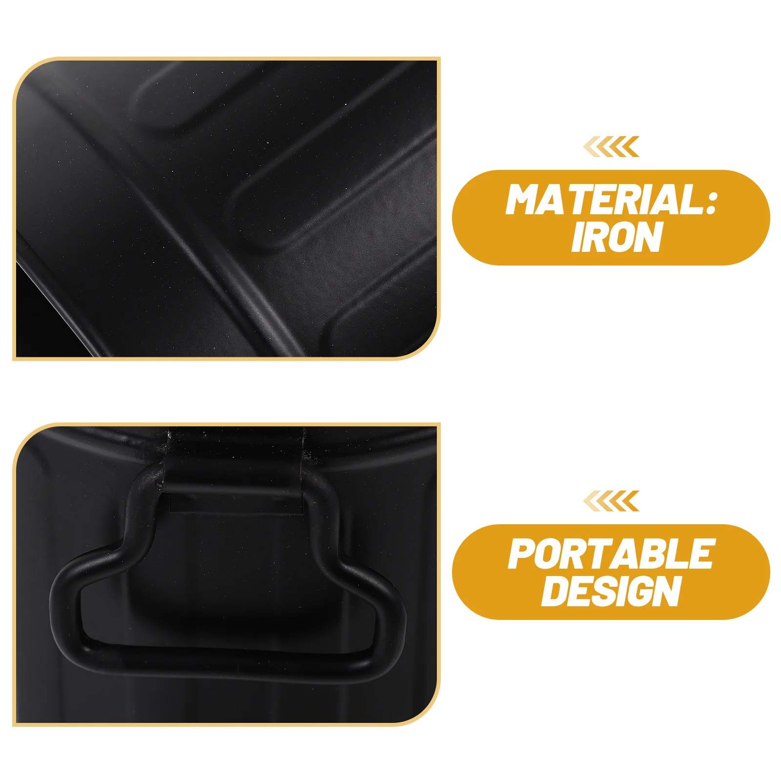 

1pc Desktop Storage Bucket Iron Simple Style Multi-Purpose Organizer For Office Home Stationery Holder Trash Can Pen Pencil