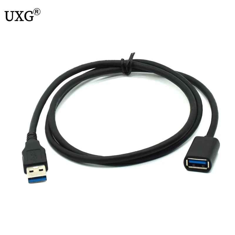 Standard 5 gb/s super prędkość USB 3.0 A męski na żeński przedłużacz krótki kabel 0.3m niebieski 30 cm/1FT