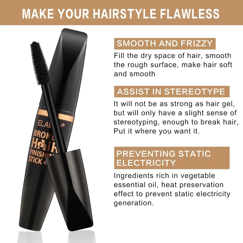 Hairy People's Savior Hair Finishing Portable Styling for Stylists Hair Mascara for Flyaway Hair Shaping