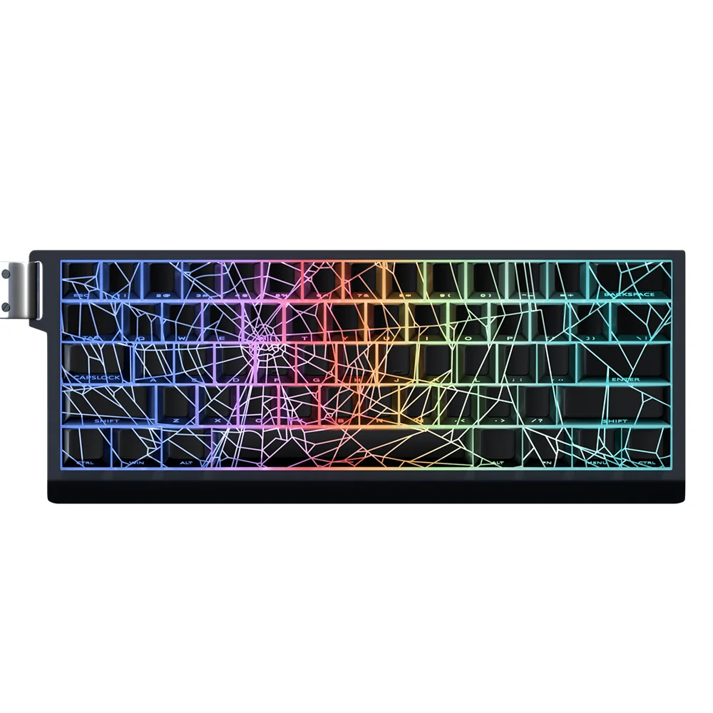 140 키 스파이더 웹 측면 조명 PBT + PC 염료 하위 샤인 61/64/68/84/87/100/104/108 MX 기계식 키보드 용 맞춤형 키캡