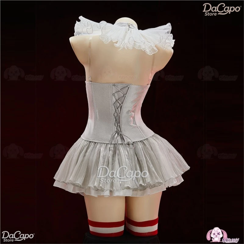 فستان الهالوين لفيلم المهرج Pennywise فستان تنكري شعر مستعار Genderswap رعب مخيف مثير فستان نسائي لحفلات الكرنفال #6