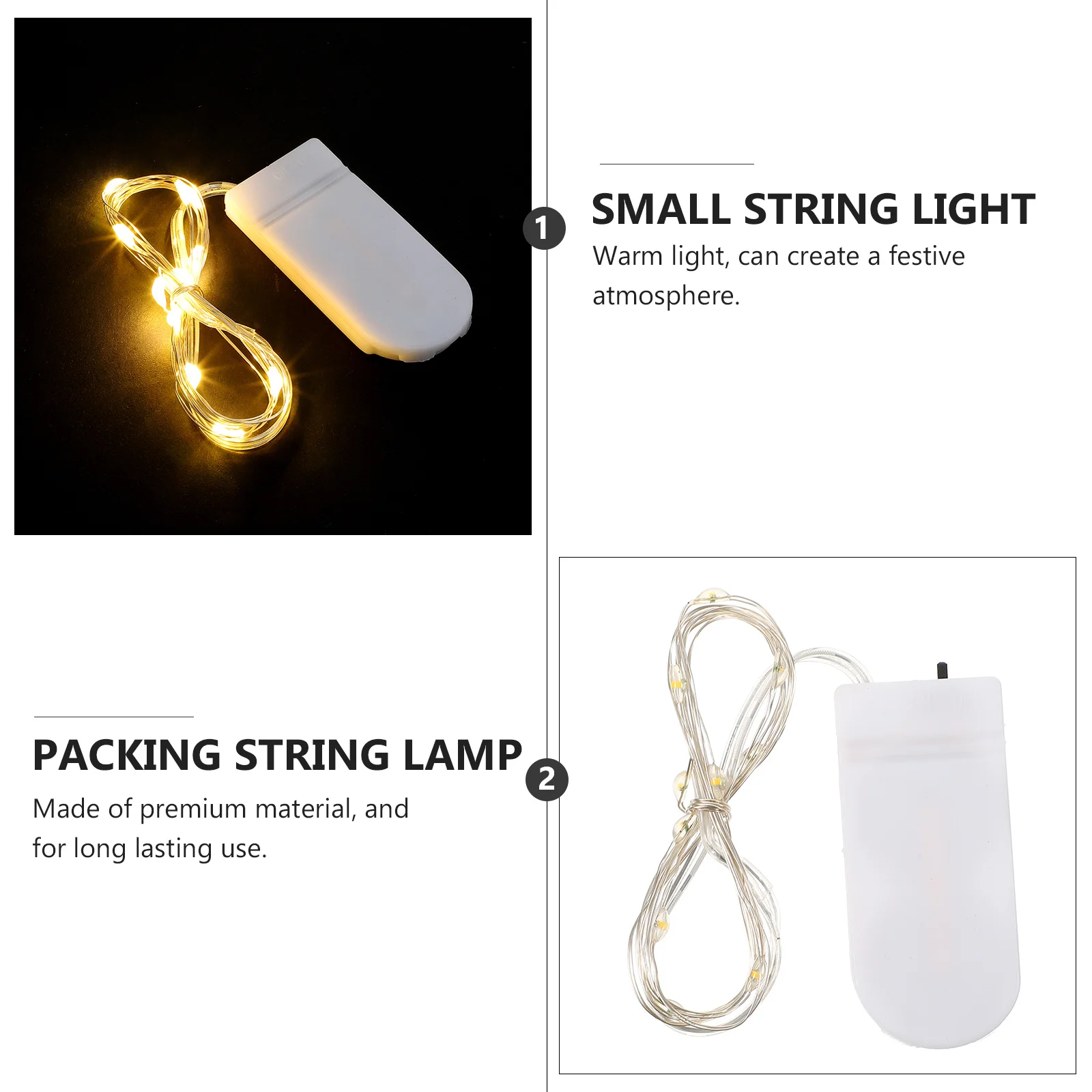 1pc Light String Small Decorative Lamp Creative Lamp String For Gift Box Wedding Party Holiday Home Decoration Warm Lights