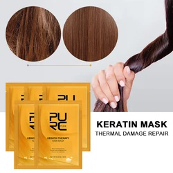PURC Keratine Gladmakend Haarmasker Thermische Schade Reparatie Gespleten Haarpunten & Droge Behandeling Diep Hydraterende Haarverzorging Draagbaar Reizen