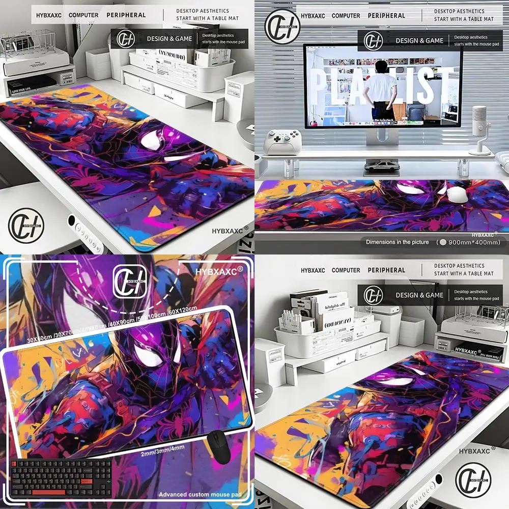 

Spider-Man Mouse Pad Cute HD Desk Pad Extended Gaming Keyboard Mats Large 90x40cm XXL Gamer Mousepad