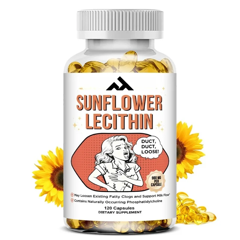 Sunflower Lecithin Softgels - Supports Lactation and Normal Milk Production, Provides Energy Support, Gluten-free