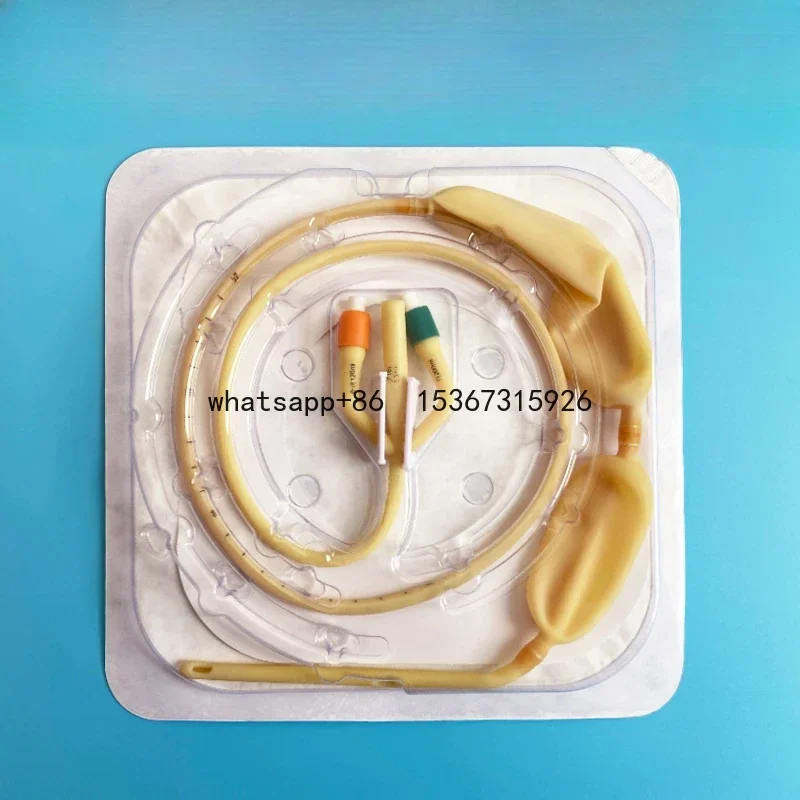 Disposable Three Chamber Double Gastric Tube Medical Sterile Latex Two Latex Gastric Tube Hemostatic Balloon 14fr 16fr 18fr 20fr