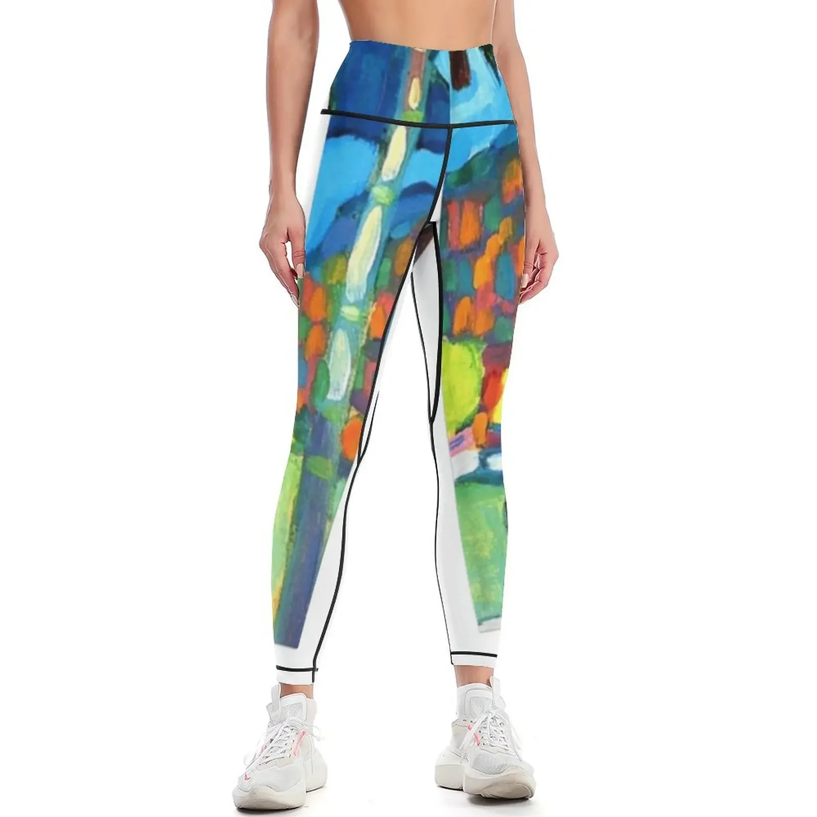 

Autumn Study in Oberau Kandinsky Abstract Art Wassily Kandinsky Home Wall Decor Leggings gym's sportswear Womens Leggings