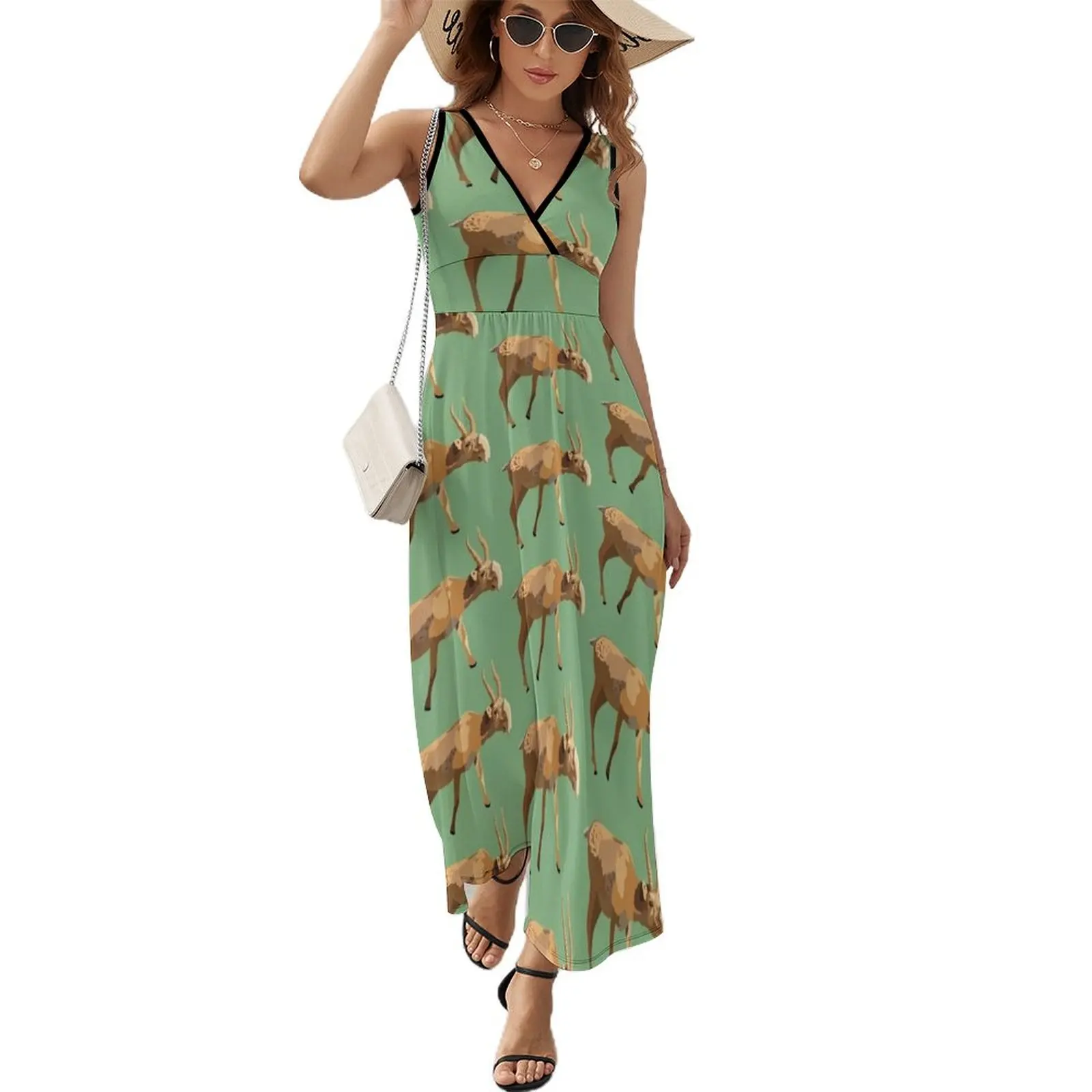 

S is for Saiga Sleeveless Dress Clothing beach dress party dress women elegant luxury women's evening dresses 2024