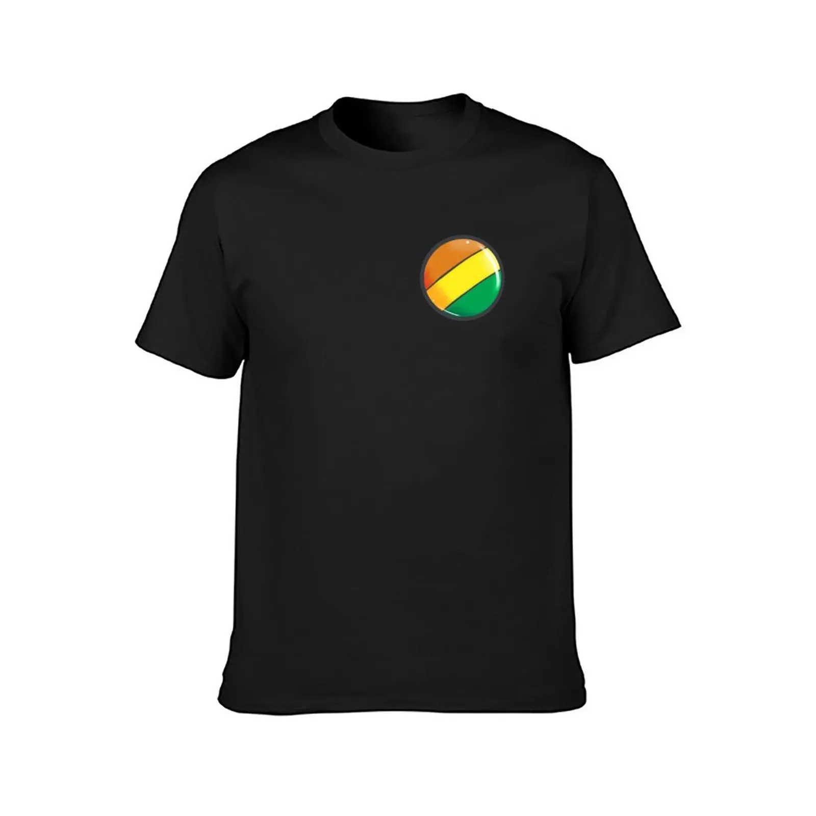 Rainbow Factory Button T-Shirt oversized sweat tees black t-shirts for men