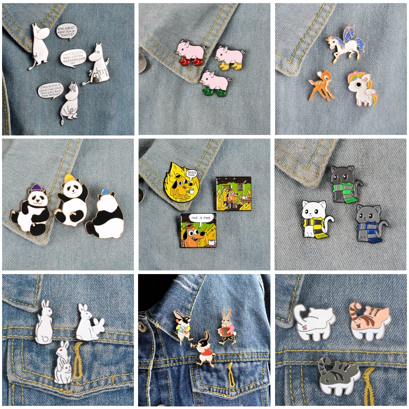 Animal Set Pins Uni… - image