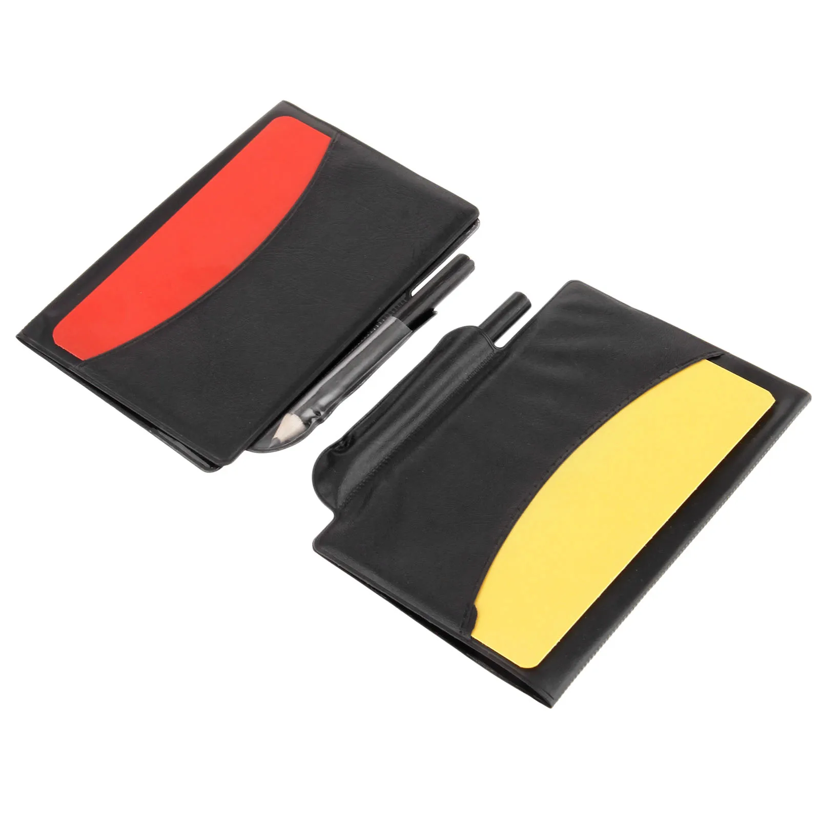 Sports Team Soccer Referee Red and Yellow Card with Holster Notebook Pencil Official Football Match Players Coach Recording Foul