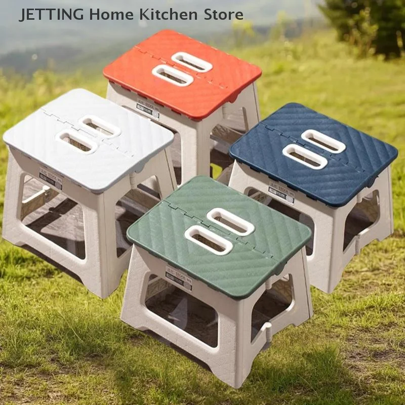 Revolutionary Kitchen Aide - Lightweight Folding Step Plastic Stool, Non-Slip Design
