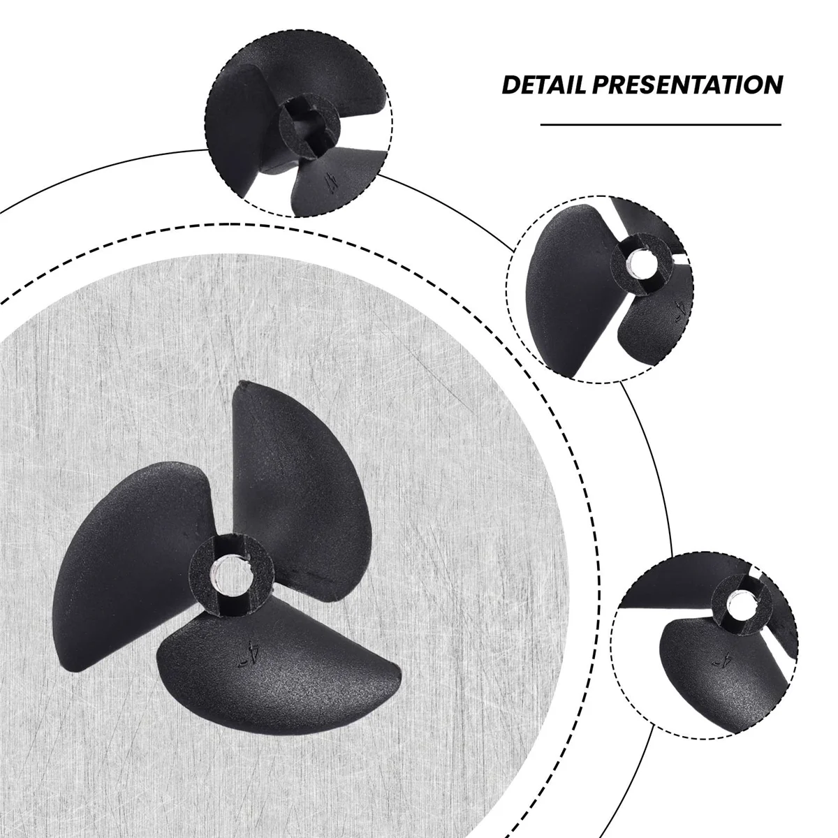 Новая трехлопастная лопатка для радиоуправляемой лодки P40D47 для бесщеточного двигателя