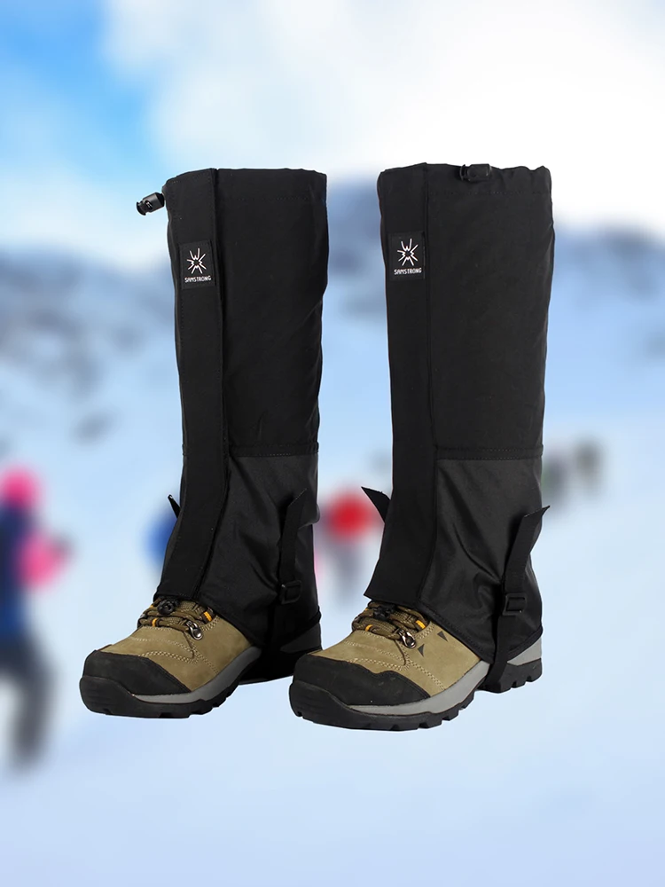 Outdoor Waterproof Gaiters Durable Long Tube Leg Cover Adjustable Strap Shoe Boot Protector For Ski Hiking Climbing