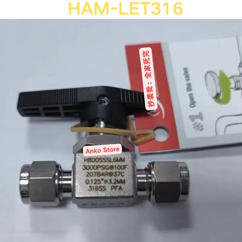 

Brand-new HAM-LET316 card sleeve ball valve H800 ball valve 6mm