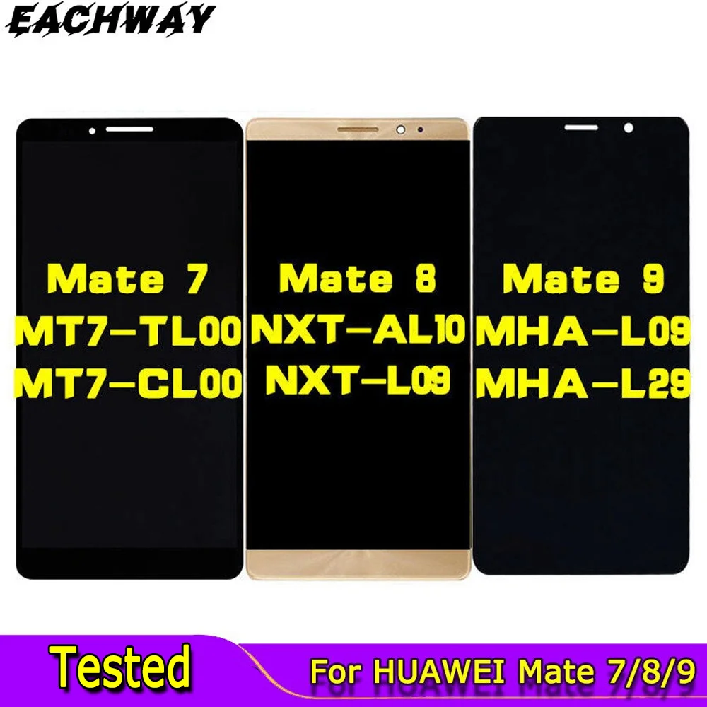 

ЖК-дисплей 5,9 ''1920x1080 Для HUAWEI Mate 7 8 9, сенсорный экран с дигитайзером, ЖК-дисплей для HUAWEI Mate7 Mate8 Mate9, запасные части