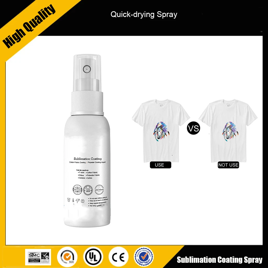 Sublimation Coating Spray Suitable For transfer printing Cotton Materials Such as Clothes All Fabric Quick-drying Spray