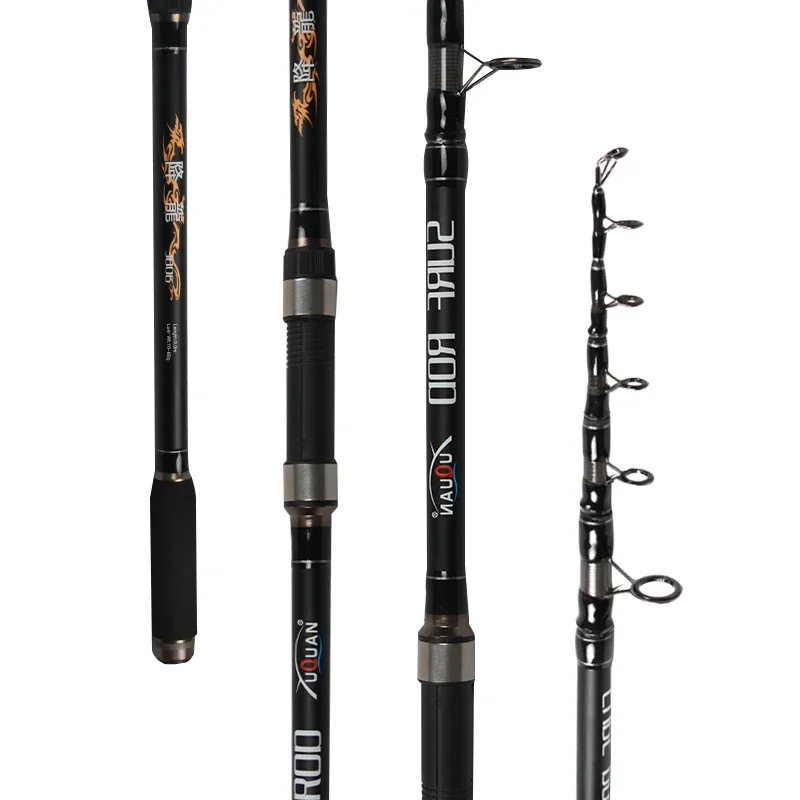 

carbon 3.6m surf casting telescopic freshwater fish fishing rods